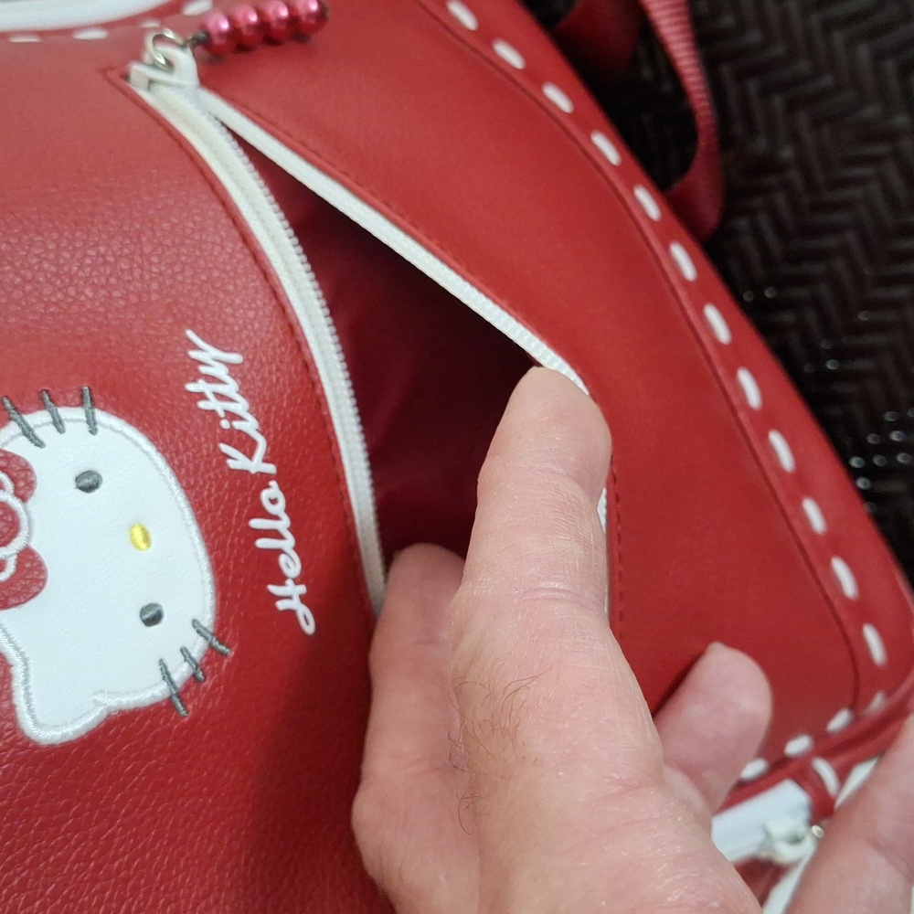 Sanrio Hello Kitty Red and White Mini Backpack - Picture 11 of 13